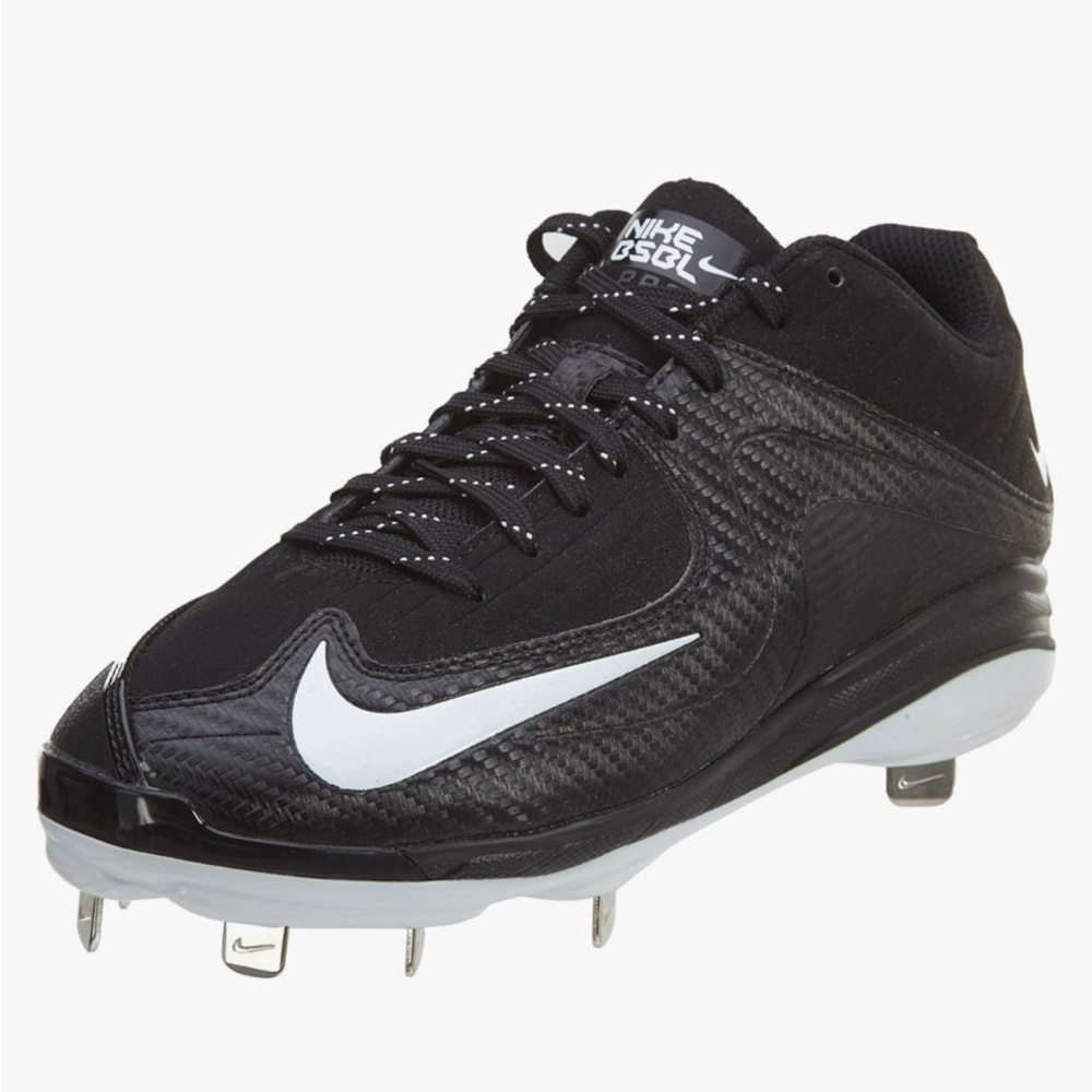 Nike Air Max MVP II Metal Men's Black and White Athletic Cleats Size 10